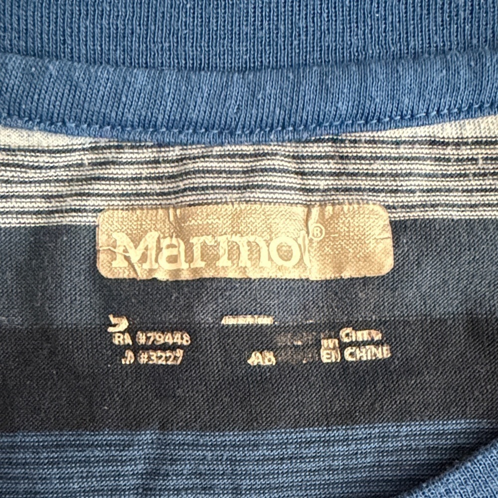 Marmot Multicolor Striped Men's Tee - Picture 2 of 3